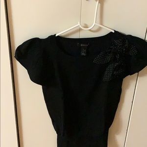 Like new Mango black knit top